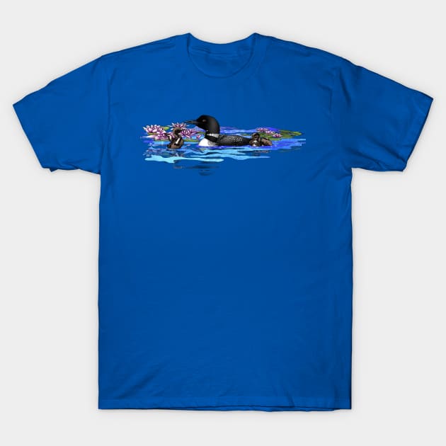 Three loons T-Shirt by Zodiart